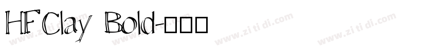 HFClay Bold字体转换